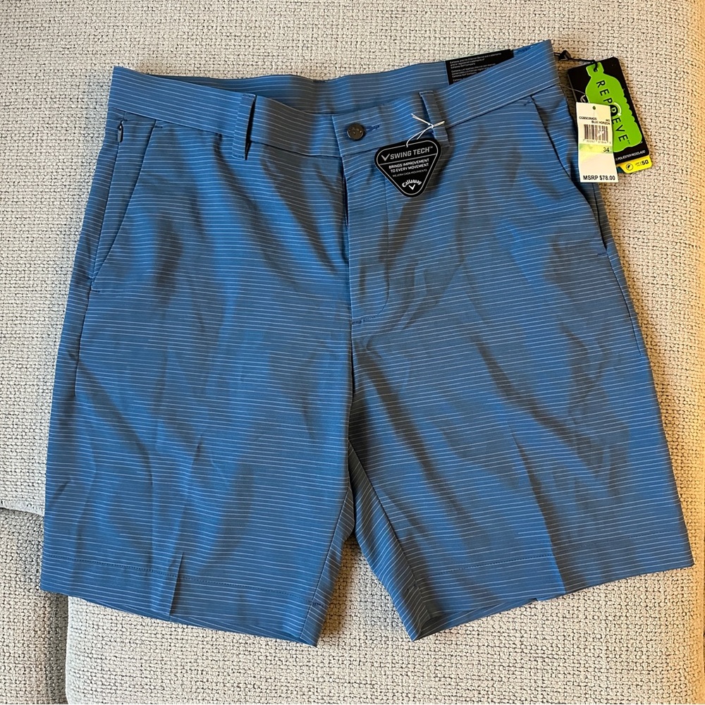 Callaway active waistband golf shorts size 34